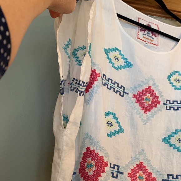 Johnny Was unstructured linen top. Size XL - Picture 6 of 10